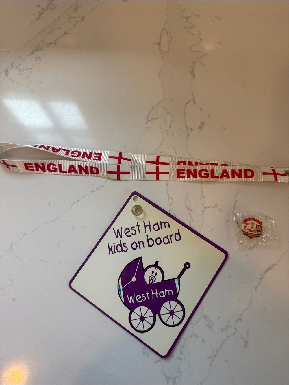 West Ham Liverpool pin, mug etc